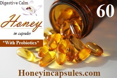60-Honey In Capsules-w/Probiotics – $19.96